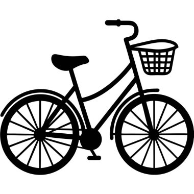 Bisiklet simgesi, vektör illüstrasyonu