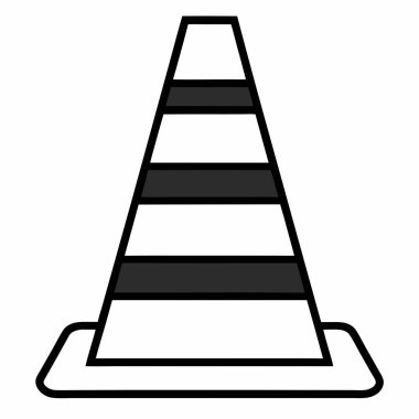 Koni inşaat ikonu. beyaz arkaplanda izole edilmiş web tasarımı için ana yapı yapı vektör simgesi simgesi