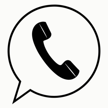 Çizgi film ve telefonun vektör çizimi