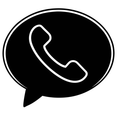 Çağrı merkezi simgesi. Web için telefon vektör simgelerinin özet çizimi