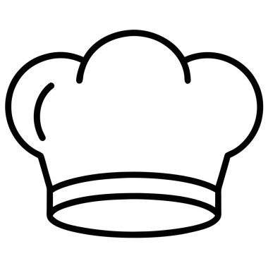 şef şapka vektör simgesi