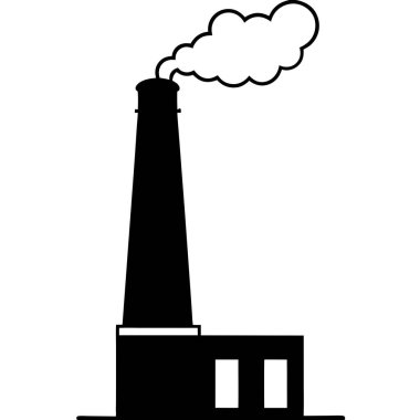 sanayi fabrikası vektör simgesi