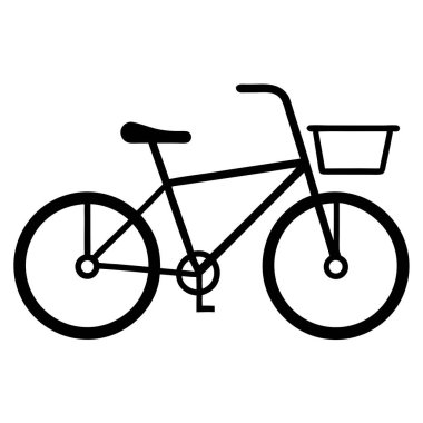 bisiklet ikonu vektör illüstrasyonu
