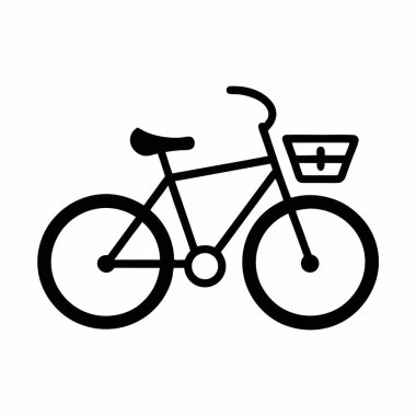 Tasarımınız için vektör bisiklet simgesi