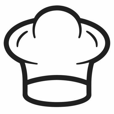 şef şapka vektör simgesi