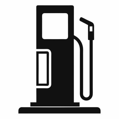 Benzin istasyonu simgesi, düz stil