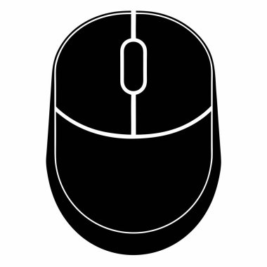 Beyaz arkaplanda fare simgesi