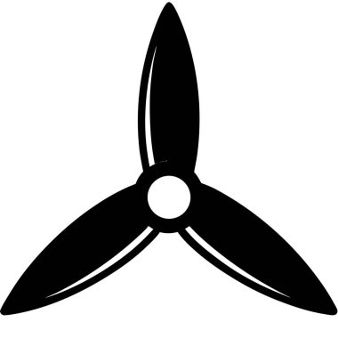 Siyah beyaz bir pervane resmi