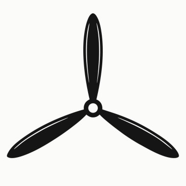 Siyah beyaz bir pervane resmi