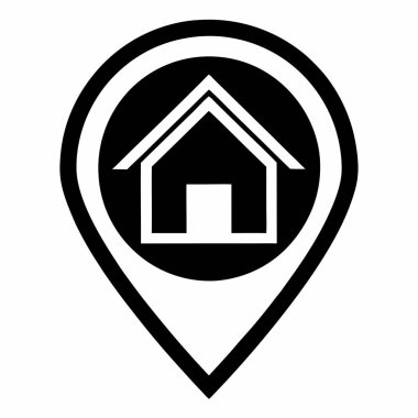 Üzerinde ev olan bir broş.