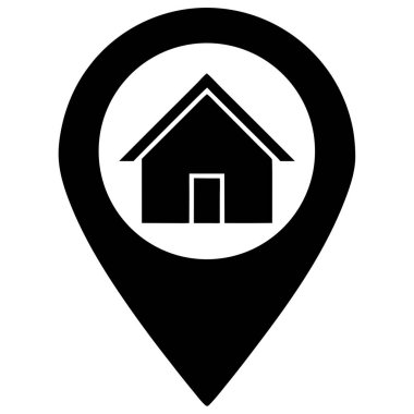 Üzerinde ev olan bir rozet.