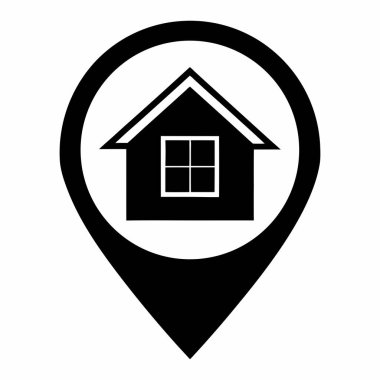 Penceresi ve penceresi olan bir ev iğnesi