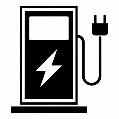 Bir benzin istasyonunun siyah beyaz görüntüsü