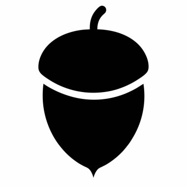 Etrafında beyaz bir şerit olan siyah bir palamut.