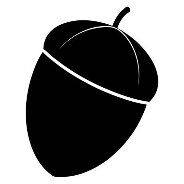 Üzerinde beyaz bir şerit olan siyah bir palamut.