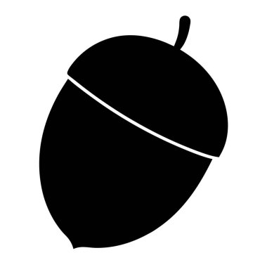 Üzerinde beyaz çizgili siyah bir palamut.