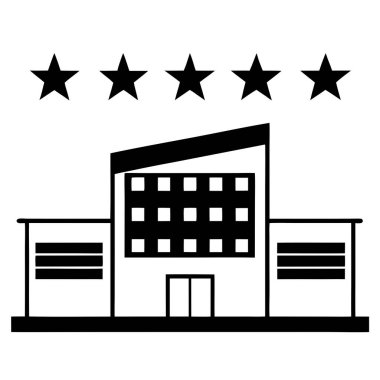 Üzerinde beş yıldız olan bir bina.