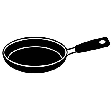 Beyaz arka planı olan bir tava.