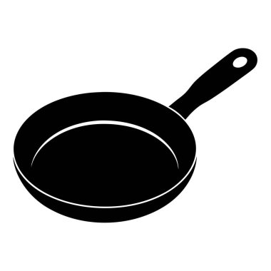 Beyaz arka planı olan bir tava.