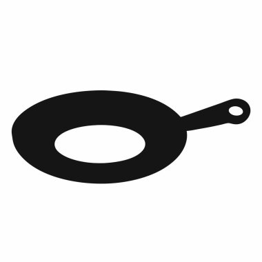 Kızartma tavasının siyah beyaz resmi.