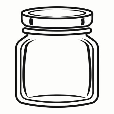 Kapaklı bir kavanoz reçel.