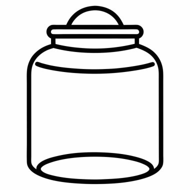 Kapaklı bir kavanoz.