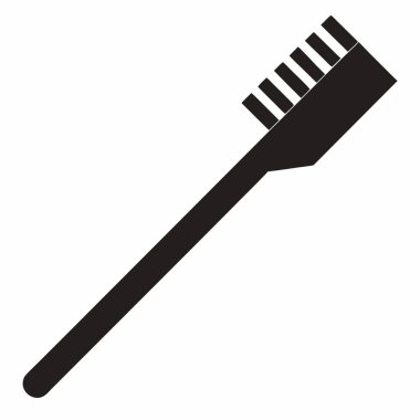 Bir diş fırçasının siyah beyaz resmi