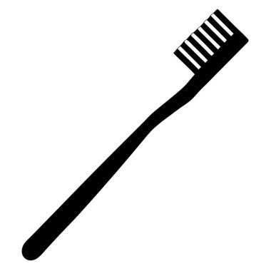 Bir diş fırçasının siyah beyaz resmi