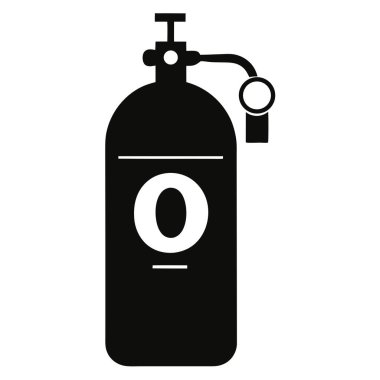 Siyah beyaz yangın söndürücü.