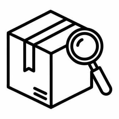 Büyüteci olan bir kutu.