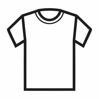 Beyaz arkaplanda bir t-shirt özeti