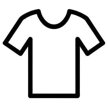 Siyah beyaz bir tişört simgesi