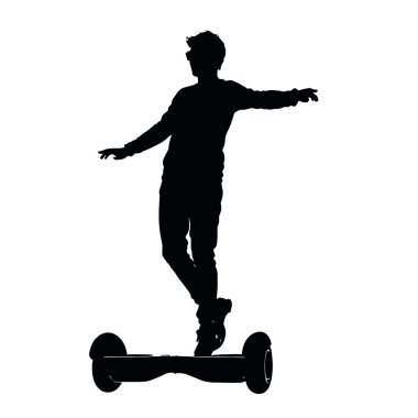 Beyaz bir yüzeyde kaykay süren bir adam.