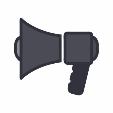 Konuşmacı simgesi. Web ve mobil için basit hoparlör vektör simgesi çizimi