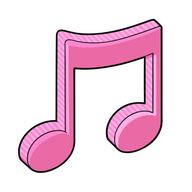 müzik nota müzik kulaklık vektör çizim tasarımı