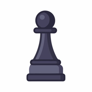 Düz stil izole edilmiş satranç ikonu. resimleme