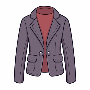 Ceketli moda vektör illüstrasyon grafik tasarımı
