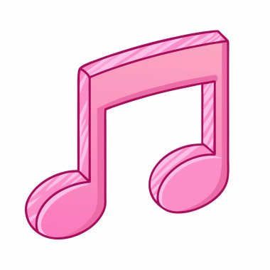 Müzik notasının vektör illüstrasyonu