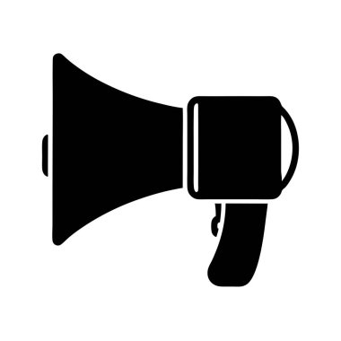 megafon simgesi, vektör illüstrasyonu