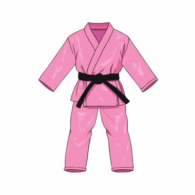 pembe kimono vektör illüstrasyonu.