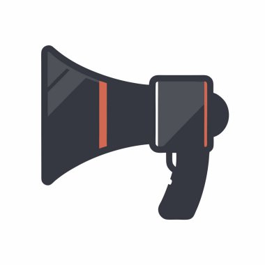 megafon hoparlör vektör çizimi tasarımı