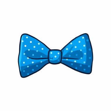 mavi papyon simgesi izole edildi