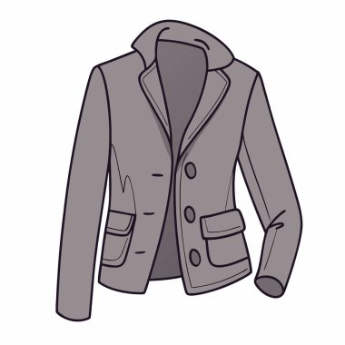 Ceket çizimi. moda giysileri