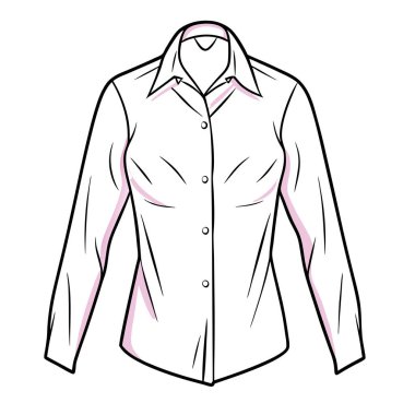 Uzun kollu moda illüstrasyonları, uzun yakalı, kollu, büyük beden ve yakalı moda ceketi..