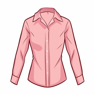 Pembe gömlek ve ceketin vektör çizimi