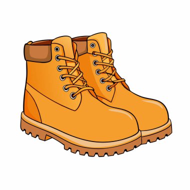 Kahverengi çizme vektör çizimi. Çizme