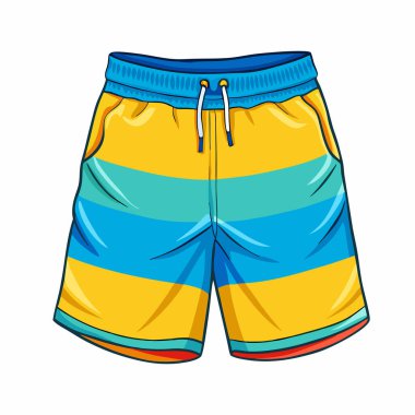 Sahil şortu. vektör simgesi