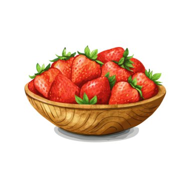 çilek vektör çizim