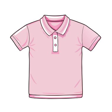 Beyaz bir arka plan üzerinde pembe gömlek