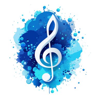 Soyut müzik arka plan müzik notaları ile